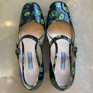 Prada signature Mary Jane pumps